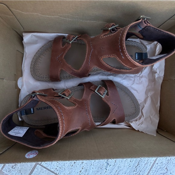 β¨NEWβ¨MERRELL LEATHER SANDALS - Picture 8 of 8